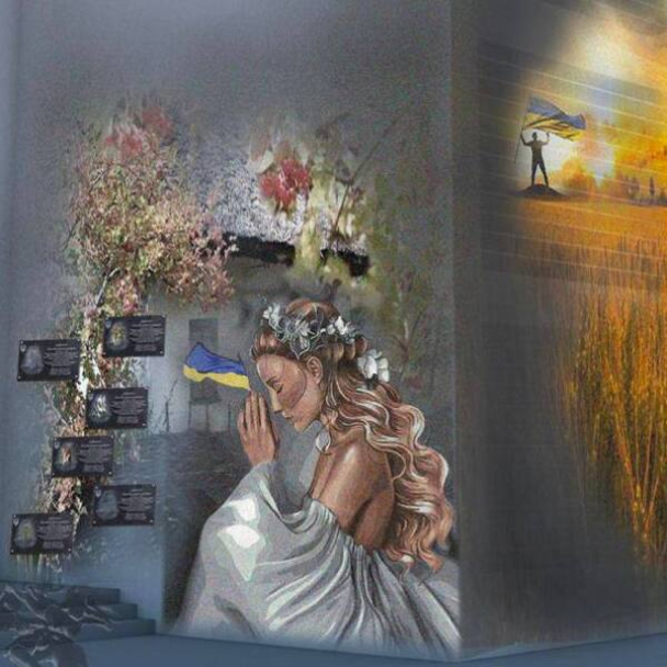 У Бучі встановлять меморіал та пам'ятні дошки загиблим тероборонівцям та бучанцям: візуалізація