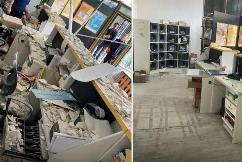 Во Львове за день возобновили работу отделение "Укрпочты", пострадавшее от ракетной атаки