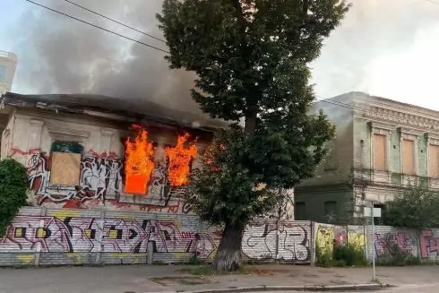 На Подоле горело здание XIX века, имеющее охранный статус. Это уже третий пожар