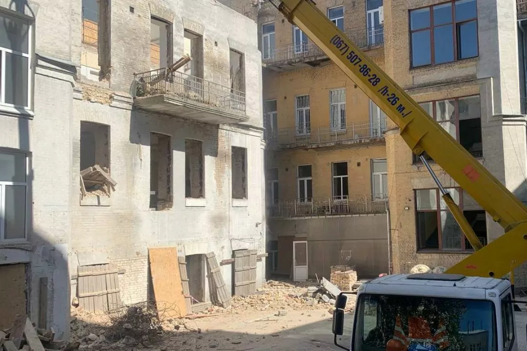Мінкульт визнав цілісною пам'ятку архітектури на Рейтарській, яку почали демонтувати
