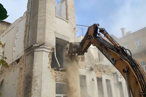 Памятку на Рейтарской начали демонтировать без согласования ЮНЕСКО