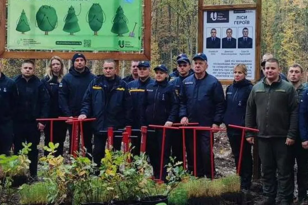 В Житомирской области высадили лес в память о погибших спасателях