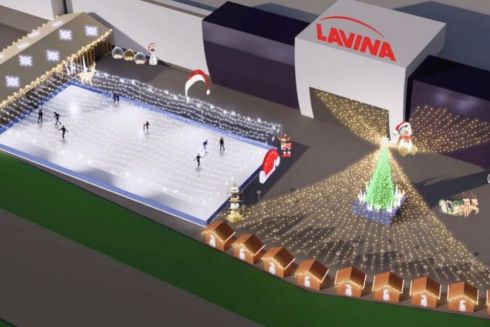 Біля ТРЦ Lavina Mall облаштують новорічний ярмарок та ковзанку