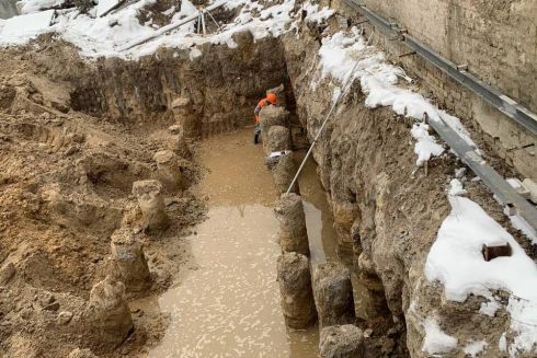 Строители продолжили рыть котлован вплотную к "Дому с насекомыми"