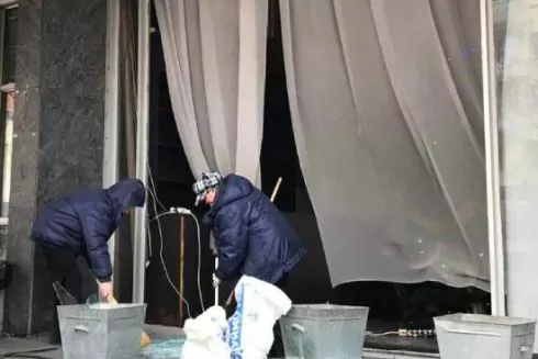 Внаслідок ракетного обстрілу Києва пошкоджено &laquo;Будинок кіно&raquo;