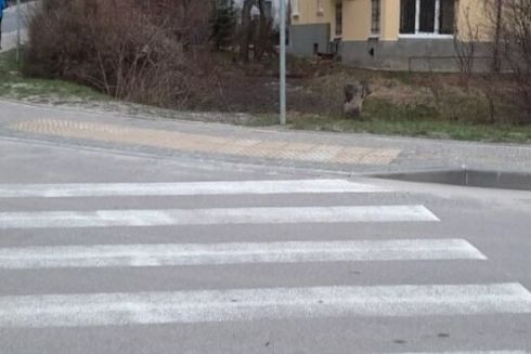 На Львівщині вулицю біля госпіталю зробили безбар'єрною