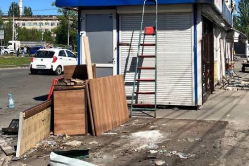 На Академмістечку демонтували МАФи