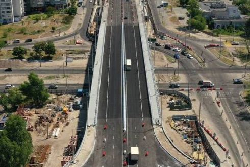 На Оболоні відкрили рух шляхопроводом на перехресті вулиць Богатирської та Полярної