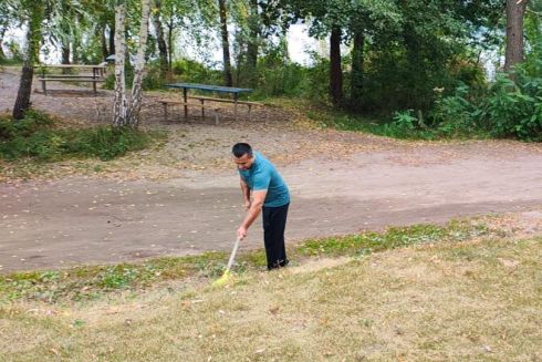 На Бортничах між озерами Заплавне та Вітовець провели толоку: фото