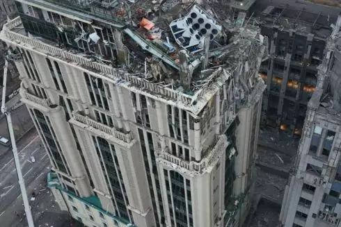 Ракетна атака на Київ: пошкоджені офіси та тепломагістраль &ndash; сотні будинків залишилися без опалення