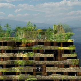 В Эквадоре строят жилой комплекс с вертикальными садами: визуализации