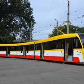 В Одессе собрали самый длинный трамвай Украины