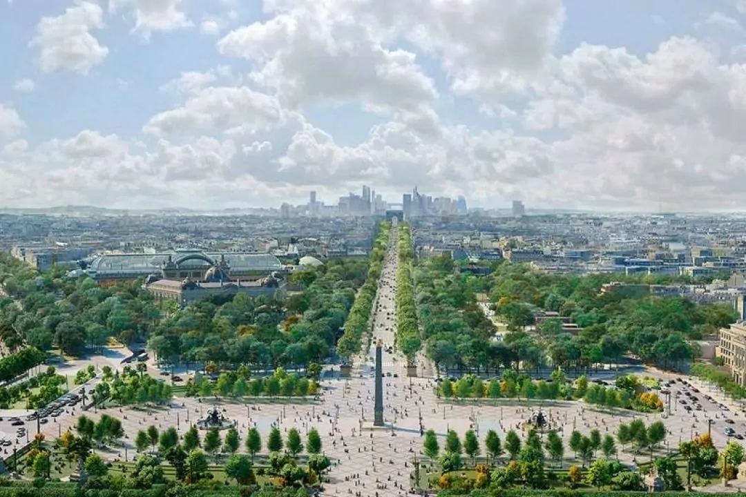 Єлисейські поля в Парижі планують перетворити на сад до 2030 року: відео