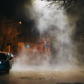 В Киеве четвертый раз за два дня прорвало теплотрассу