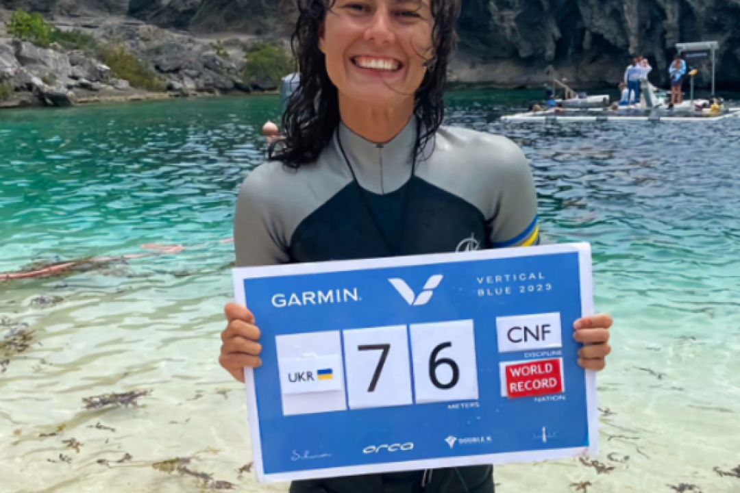 Українка встановила абсолютний рекорд з фрідайвінгу