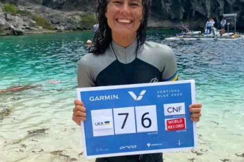 Українка встановила абсолютний рекорд з фрідайвінгу