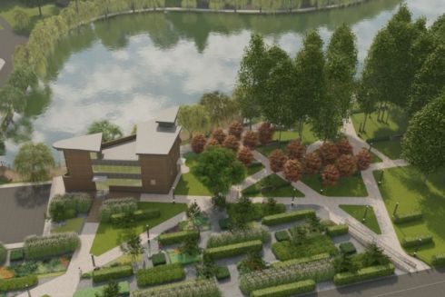 Оглядові тераси і памп-трек. Дивіться проєкт капремонту Голосіївського парку