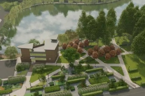 Оглядові тераси і памп-трек. Дивіться проєкт капремонту Голосіївського парку