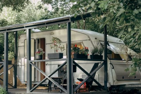 Смотрите, какой кемпер-парк открылся на Гидропарке с видом на Днепр