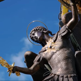 Видео: На Владимирской горке откроют фонтан со скульптурой