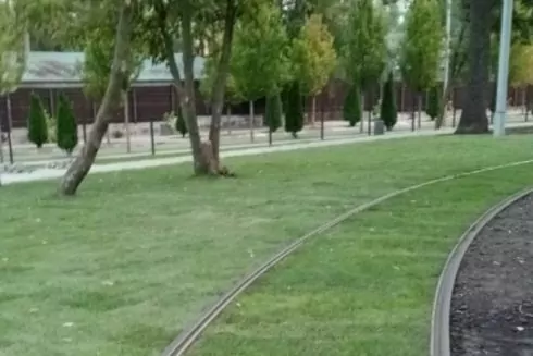 На ДВРЗ замість плит на трамвайних коліях поклали газон: що не так