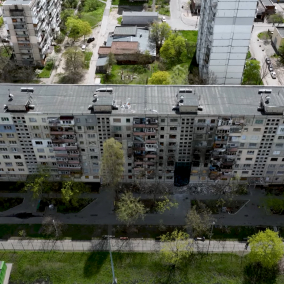 Відео. Як у Києві відновлюють зруйновані будинки за 2022 рік