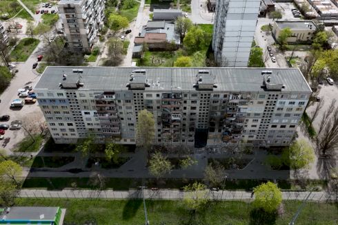 Відео. Як у Києві відновлюють зруйновані будинки за 2022 рік