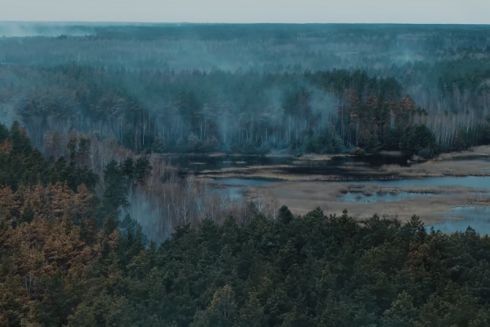 Відео: наслідки пожежі в Чорнобильській зоні зняли за допомогою дрона