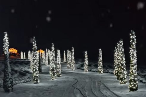 В "Добропарке" начался зимний сезон со сказочными героями и инсталляциями