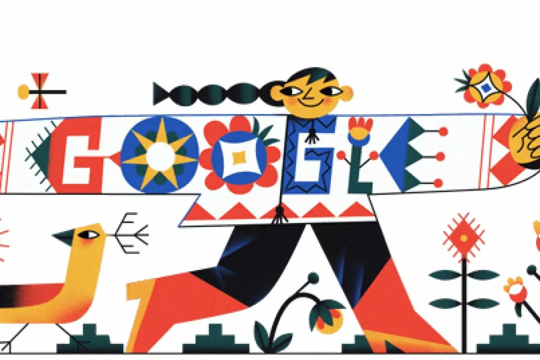 Google випустив дудл до Дня вишиванки