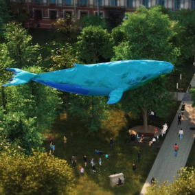 У Києві встановлять медіа-скульптуру кита з переробленого пластику
