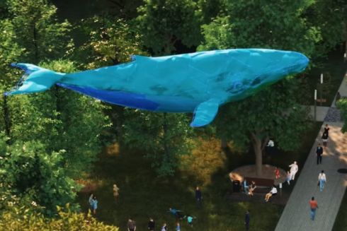 У Києві встановлять медіа-скульптуру кита з переробленого пластику