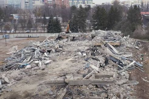 Видео. Павильон №19 на ВДНХ полностью снесли