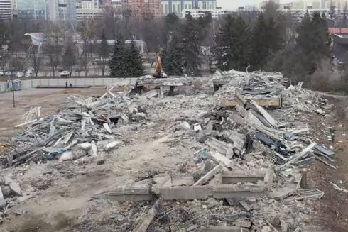 Видео. Павильон №19 на ВДНХ полностью снесли