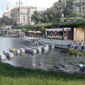 Як міг би виглядати центр Києва з річкою Хрещатик, яка закута в колектор: візуалізації