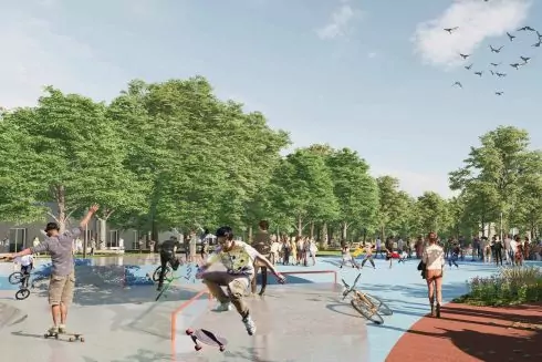 Бассейн и урбан-парк. В ВДНХ презентовали визуализации будущего спортивного кластера