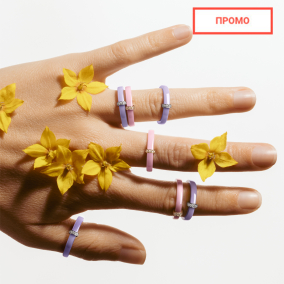 Ювелірний дім SOVA показав культові керамічні каблучки в кольорах Lavender та Lotus