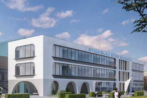 Дивіться, який вигляд матиме нова школа на Оболоні з укриттям, рестораном та театром