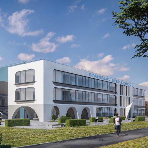 Дивіться, який вигляд матиме нова школа на Оболоні з укриттям, рестораном та театром