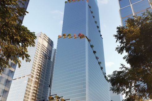 В Нью-Йорке достроили последний этаж 300-метрового небоскреба, в котором будет штаб-квартира Pfizer: визуализации