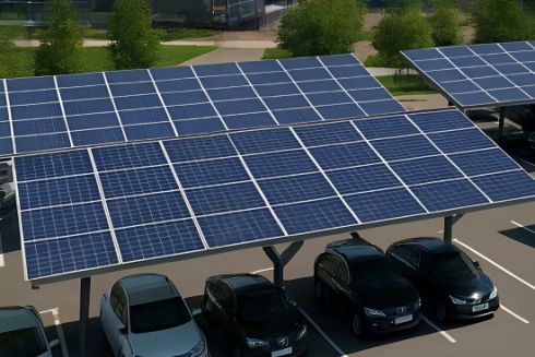 UNIT.City запускає одну з найбільших сонячних електростанцій над паркінгом в Україні