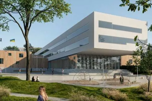 Во Львове построят современную школу с общественным пространством: визуализации