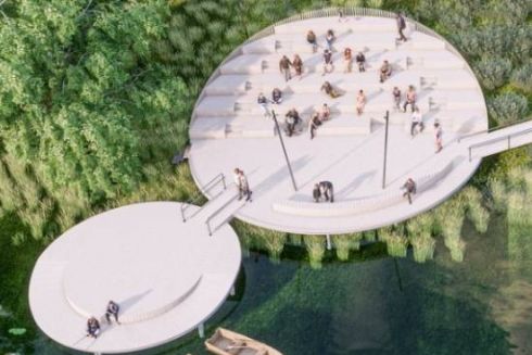 У Панському парку у Макарові створять громадський простір: візуалізації