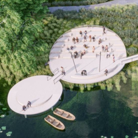 У Панському парку у Макарові створять громадський простір: візуалізації