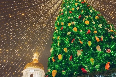 На Софійській площі під час засвічення головної ялинки трапилася пожежа