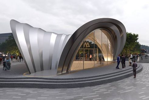 Архітектурне бюро Захи Хадід показало візуалізації нових станцій метро у Дніпрі