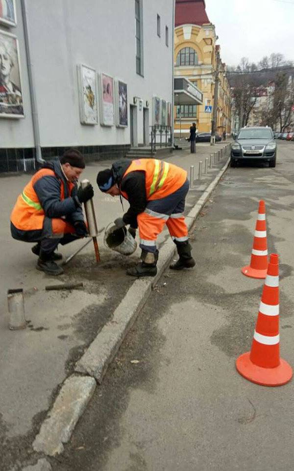 столбики парковка