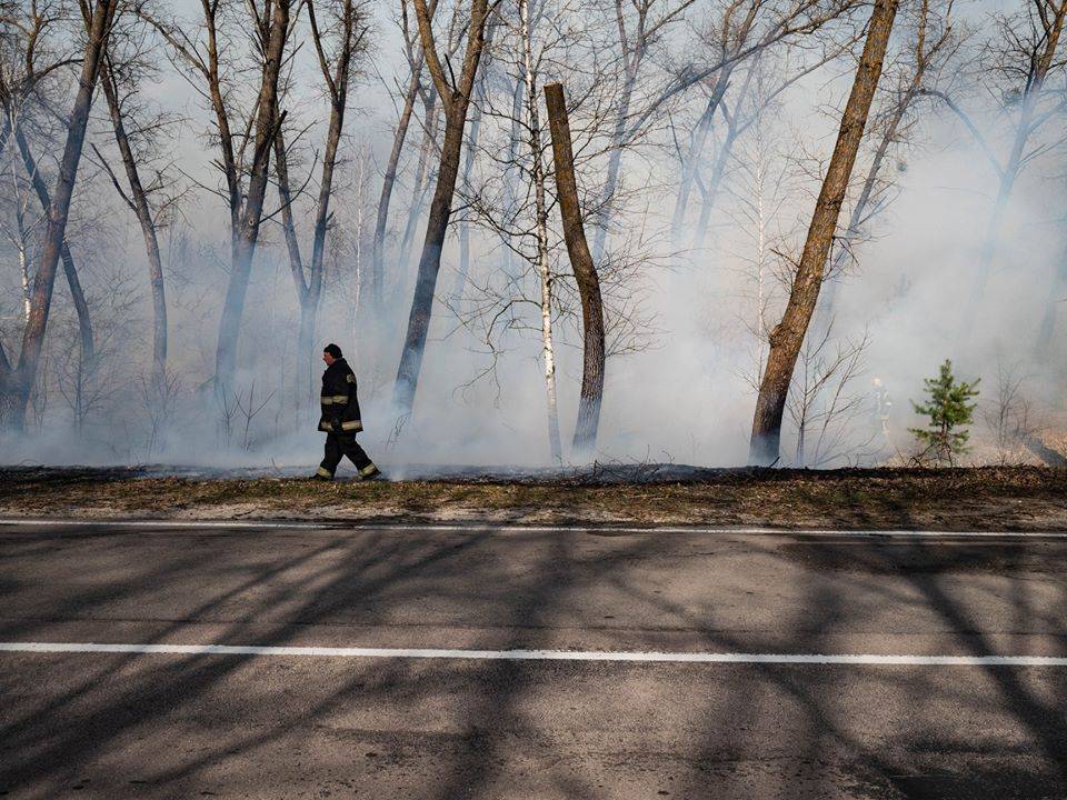 Чернобыль пожар